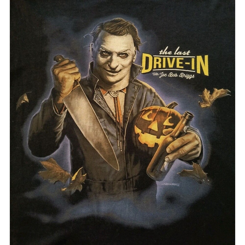 Fright Rags The Last Drive-In Joe Bob Briggs Hosts Halloween Shirt Size L